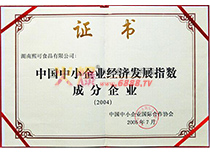 中國中小企業(yè)經(jīng)濟發(fā)展指數(shù)成分企業(yè)