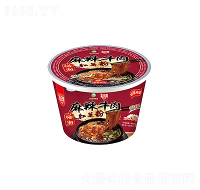 裕湘麻辣牛肉紅薯粉桶裝