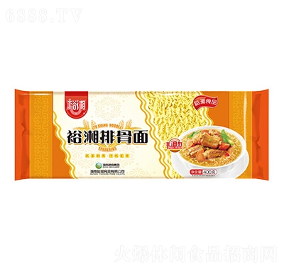裕湘排骨波紋面400克