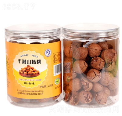 品向位手剝奶油味山核桃200g