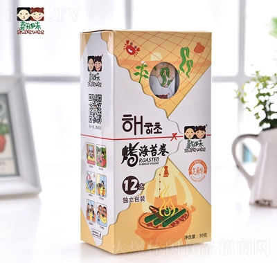 喜知味芝麻味海苔卷30克