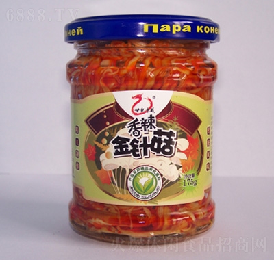 世紀中龍香辣金針菇罐頭175g