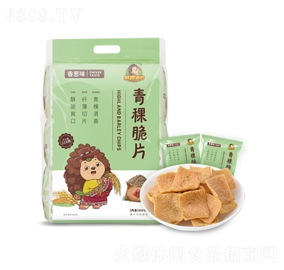 刺猬阿甘青稞脆片香蔥2