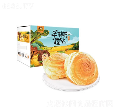 刺猬阿甘手撕面包750