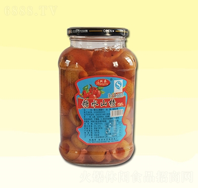 雙昌糖水山楂罐頭680