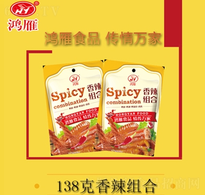 鴻雁香辣鴨肉138克