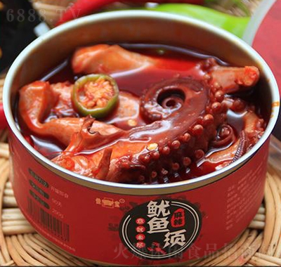 佳寶麻辣魷魚須罐頭