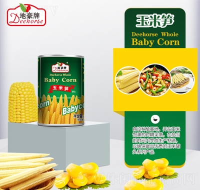 地豪牌玉米筍罐頭410g
