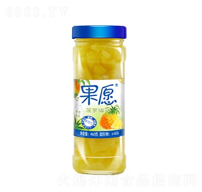 果愿玻璃瓶菠蘿460g