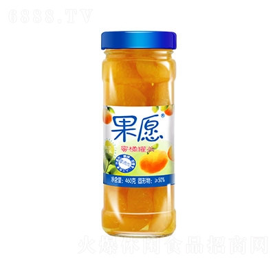 果愿玻璃瓶蜜桔460g