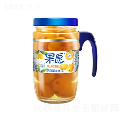 果愿玻璃瓶枇杷586g