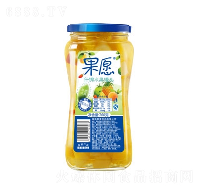 果愿玻璃瓶什錦720g