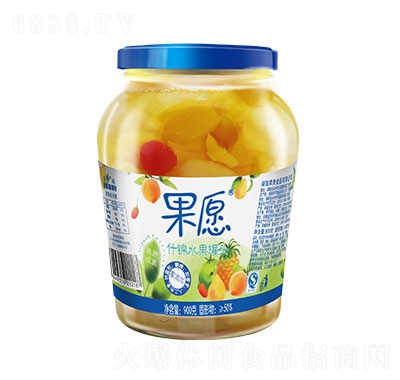 果愿玻璃瓶什錦900g