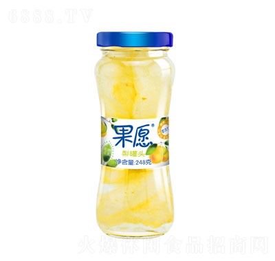 果愿玻璃瓶糖水梨248