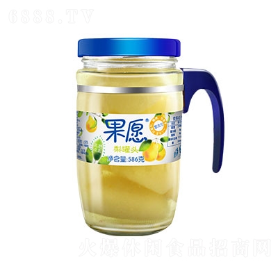 果愿玻璃瓶糖水梨586