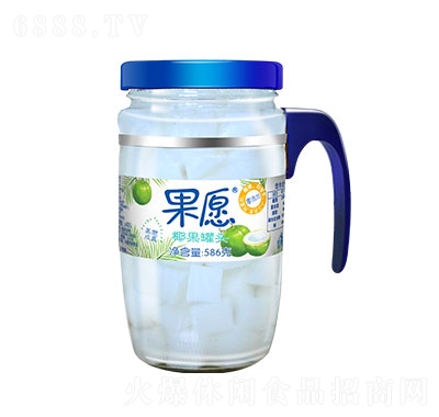 果愿玻璃瓶椰果586g