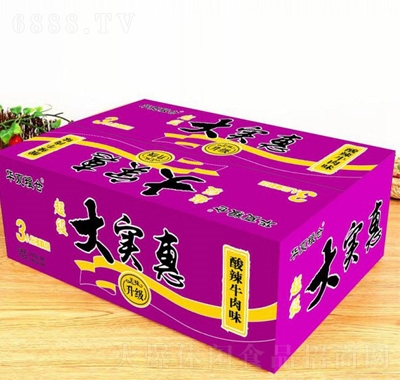 華夏糧倉大實(shí)惠方便面酸辣牛肉味