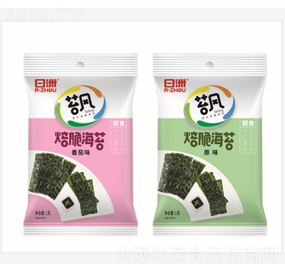 日洲苔風焙脆海苔（原味、番茄味）1g