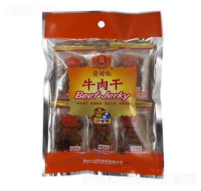 翁財(cái)記牛肉干沙嗲味68