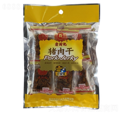 翁財(cái)記豬肉干沙嗲味68