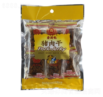 翁財(cái)記豬肉干沙嗲味13