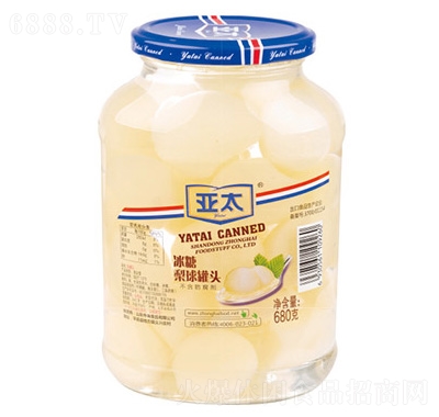 亞太梨球罐頭608g