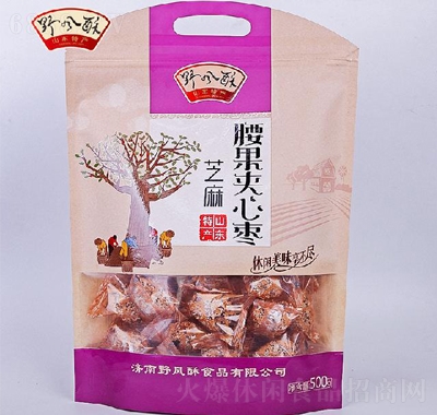 野風酥芝麻阿膠棗500克
