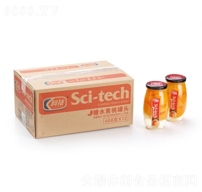 科技糖水黃桃瓶頭468