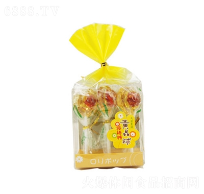 TM花束黃金球棒棒糖9