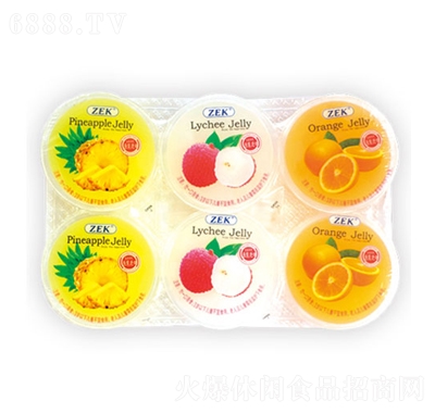 ZEK三合一水果味果凍（鳳梨味、荔枝味、香橙味）