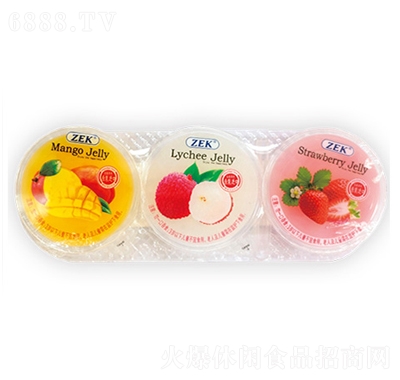 ZEK三合一水果味果凍（芒果味、荔枝味、草莓味）