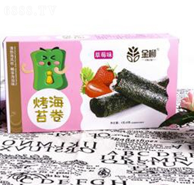 金柳烤海苔卷草莓味休閑