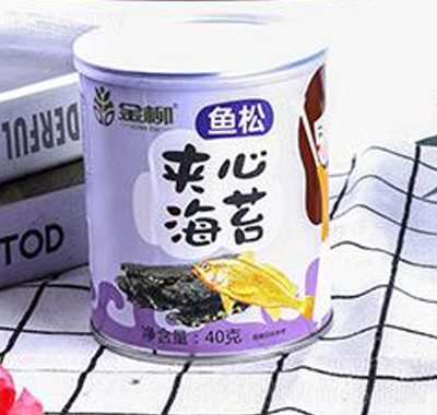 金柳魚松夾心海苔罐裝海