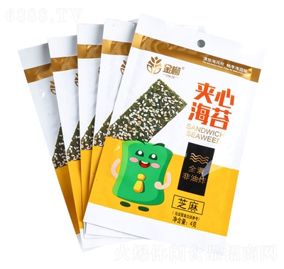 金柳芝麻夾心海苔4g休