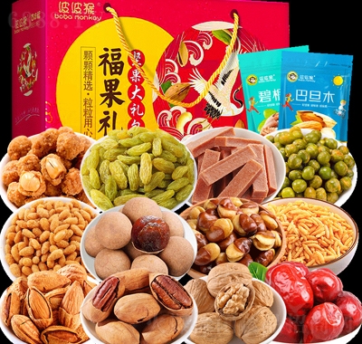 波波猴12袋裝堅(jiān)果禮盒