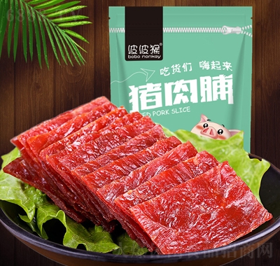 波波猴原味豬肉脯100