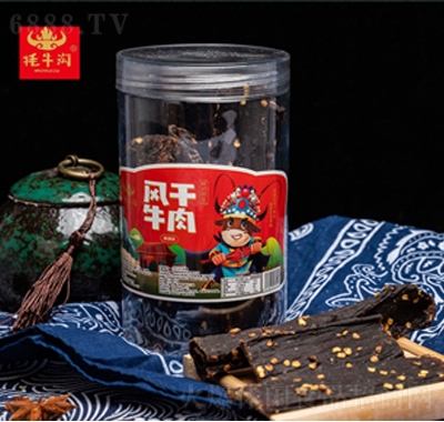 牦牛風干牛肉干麻辣味罐