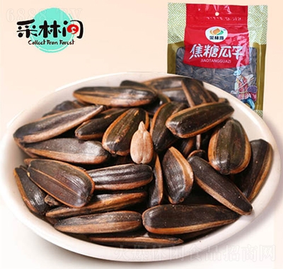 采林間焦糖瓜子500g堅果炒貨零食