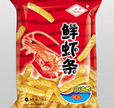興華鮮蝦條辣味膨化食品