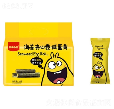 仙漁小苔海苔蛋黃卷140g咸蛋黃口味