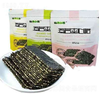 仙漁小苔海苔夾心脆袋裝休閑零食招商