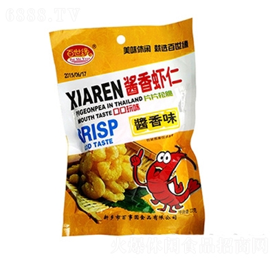 百世緣醬香蝦仁休閑零食