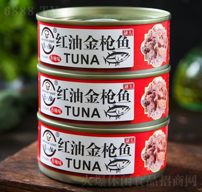 帝八仙紅油金槍魚罐頭即食網紅小吃辦公室食品