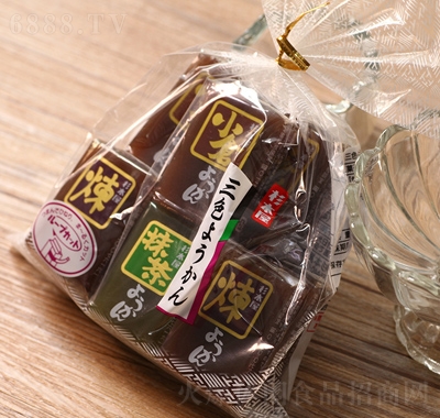 品杉本屋三色羊羹點心甜點批發(fā)360克休閑零食