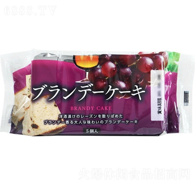 櫻花制果白蘭地提子蛋糕休閑食品批發糕點