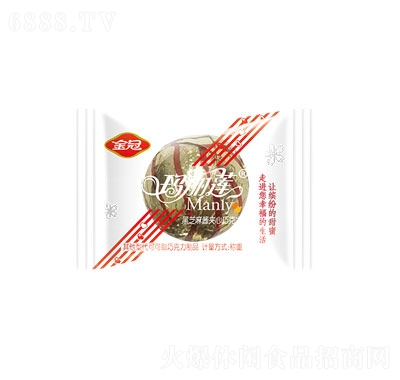 金冠枕式瑪麗蓮黑芝麻醬夾心巧克力紅色喜糖糖果伴手禮