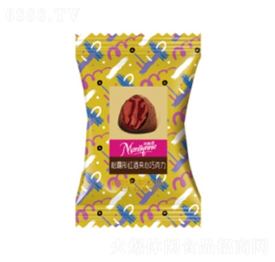 金冠枕式瑪麗蓮松露形紅酒巧克力黃色小賣部兒童糖果
