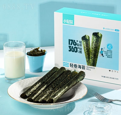 小輕苔經典香脆海苔卷24g盒裝原味休閑零食辦公室食品