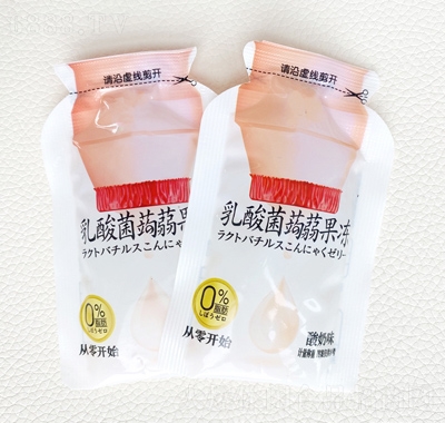 溢和年貨網紅零食蒟蒻果凍果汁吸吸凍酸奶味