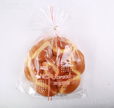 康福主食面包圓形休閑食品網紅零食課間小吃